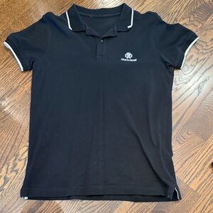 Boys Roberto Cavalli Black Polo with White Accents